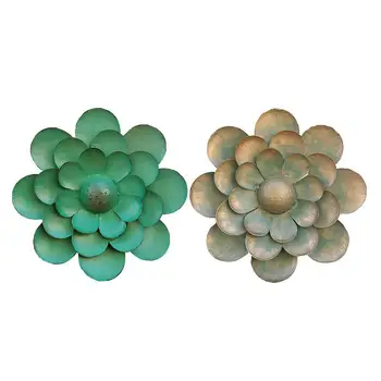 

12.6 Inch Metal Flower Wall Art Decor for Home Garden Yard Indoor Outdoor