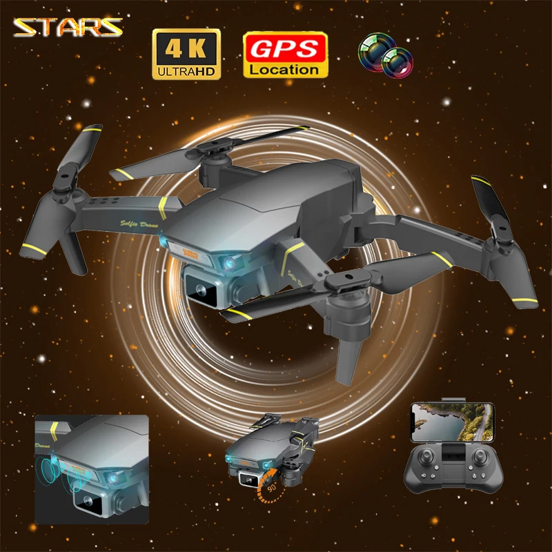 Звезды GD89 pro 4K HD Двойная камера с GPS 5G WIFI FPV передача в реальном времени Радиоуправляемый Профессиональный