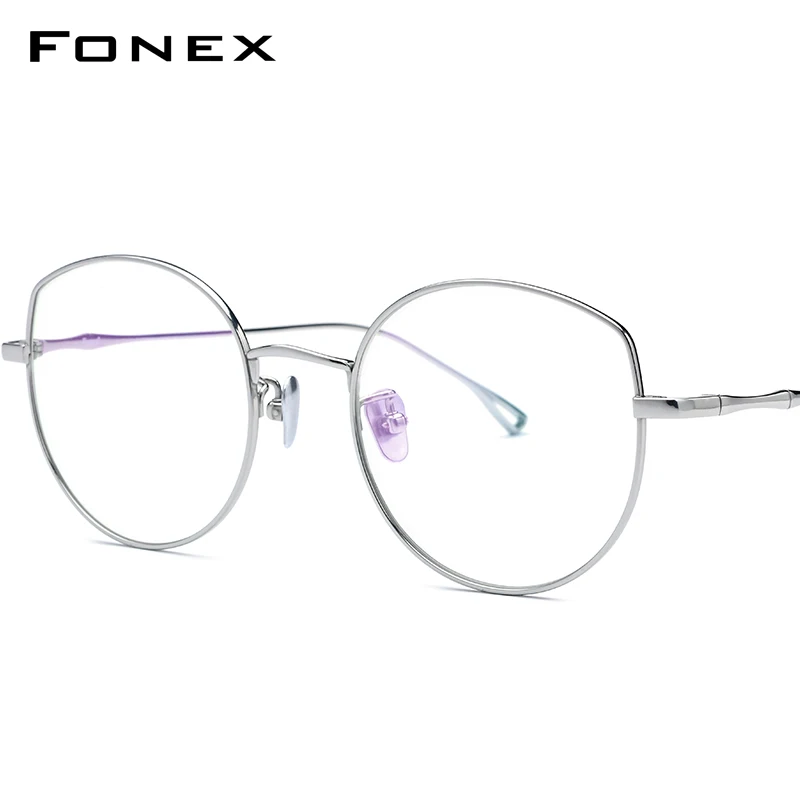 FONEX чистый Титан оптические очки Новинки для женщин негабаритные солнцезащитные