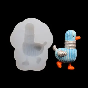 

1 Pc Super Cute Cartoon Duck Goose Resin Mold Jewelry Making Tools DIY Art Crafts