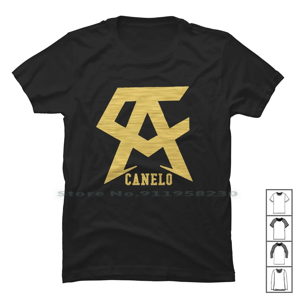 Canelo alvрезы Золотая Футболка 100% хлопок Классическая для борьбы Альва логотип King Kids