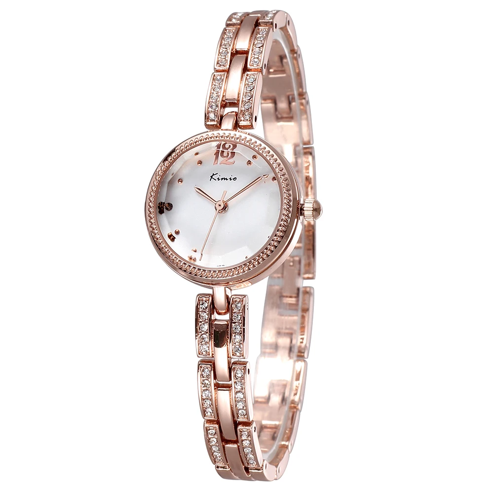 

2020 New Brand Luxury Women Rhinestone Watch Fashion Casual Stainless Steel Bracelet Strap Simple Waterproof Quartz Women Watch
