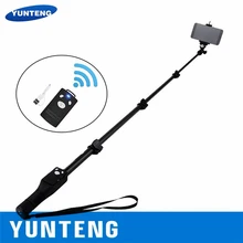 Бренд YUNTENG 1288 селфи палки ручной монопод+ держатель для телефона+ Bluetooth затвор для телефона GoPro камеры