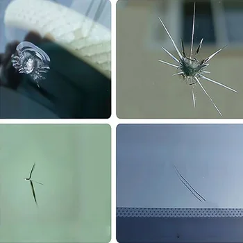 

Windshield Repair Resin Window Scratch Kit 7pcs Resin Glue Transparent