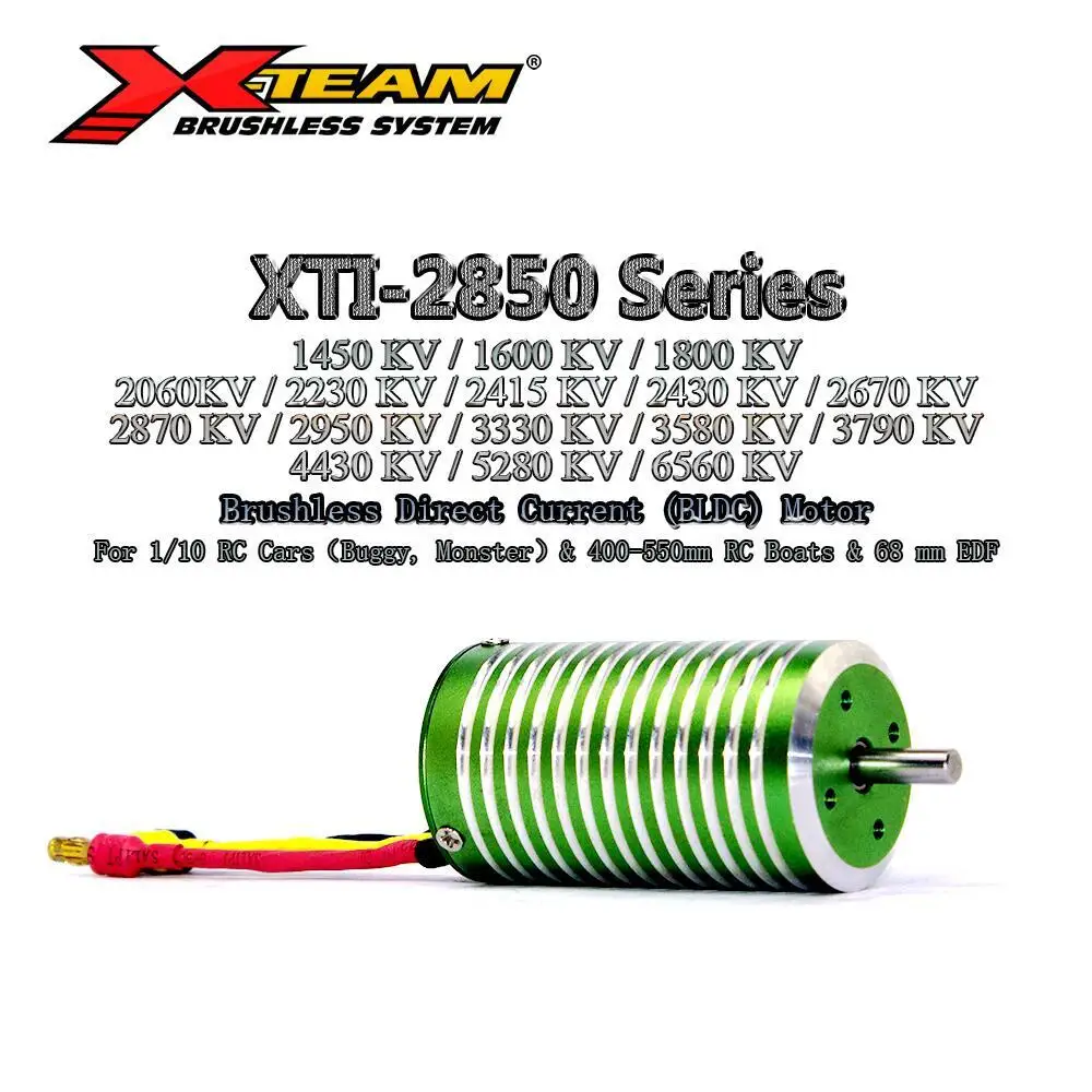 X-TEAM 2850 серии 6500KV 5300KV 4400KV 3800KV 3600KV 3000KV 2700KV бесщеточный двигатель для 1/12 Багги Monster |