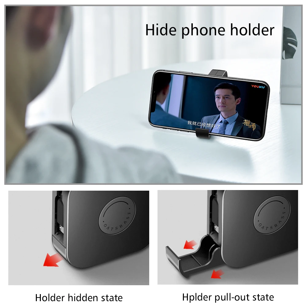 Oatsbasf Новый 3 в 1 Usb Type C выдвижной кабель для IPhone 8 7 plus X XS скрытый USB зарядки Xiaomi Huawei