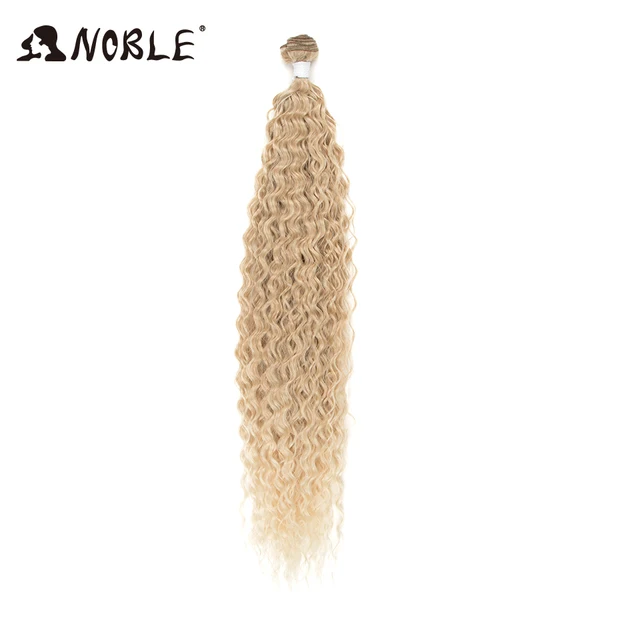 Noble Kinky Curly Ombre hair bundles Synthetic hair  Super Long Curl 1 Pcs 28