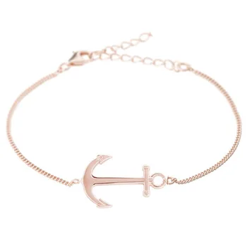 

Runda 2020 Summer Fashion Stainless Steel Chain Sailor Anchor Bracelet Men And Women Jewelry Couple Gifts Christmas Gifts