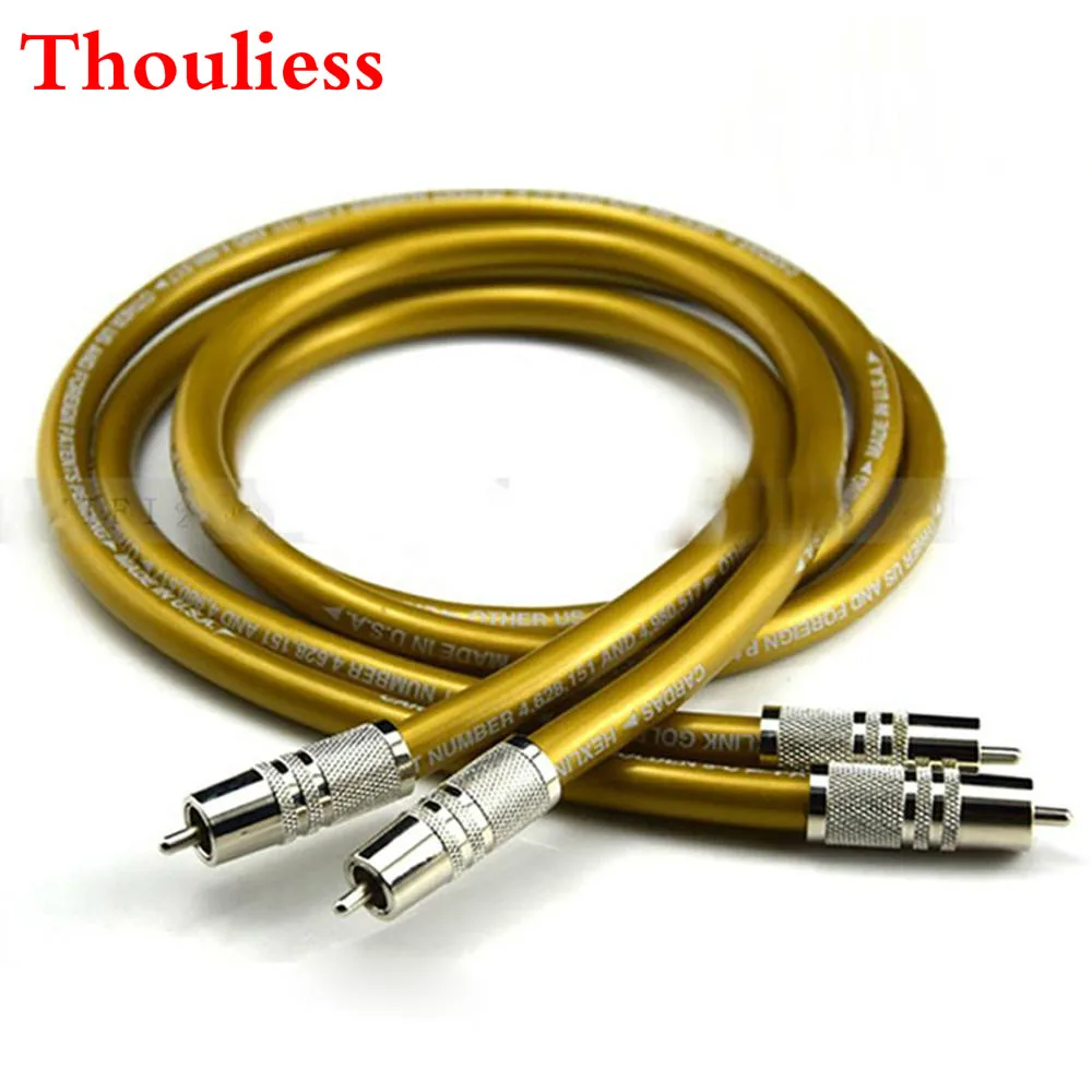 Thouliess пара HIFI родиевое покрытие RCA разъем Cardas HEXLINK GOLDEN 5C аудио 2RCA штекер