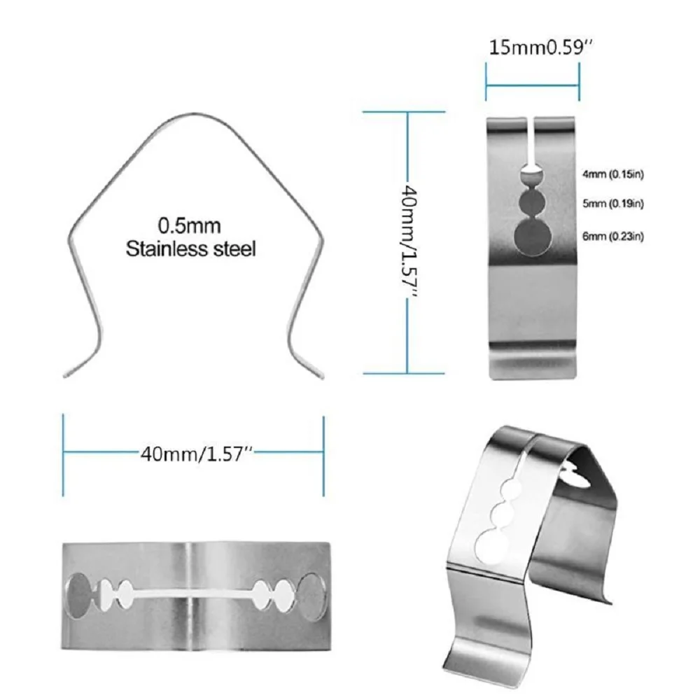Meat Thermometer Barbecue Probe Clip Holder 8Pcs Universal For Ambient Temperature Readings BBQ Oven Grill Accessory Tool smoker accessories smoker accessory