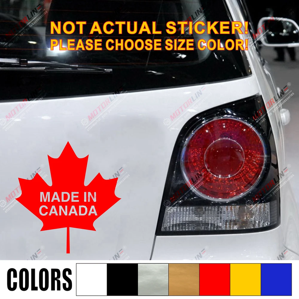 I Am Canadian Maple Leaf DecalCanada Car Window Bumper Vinyl Sticker 