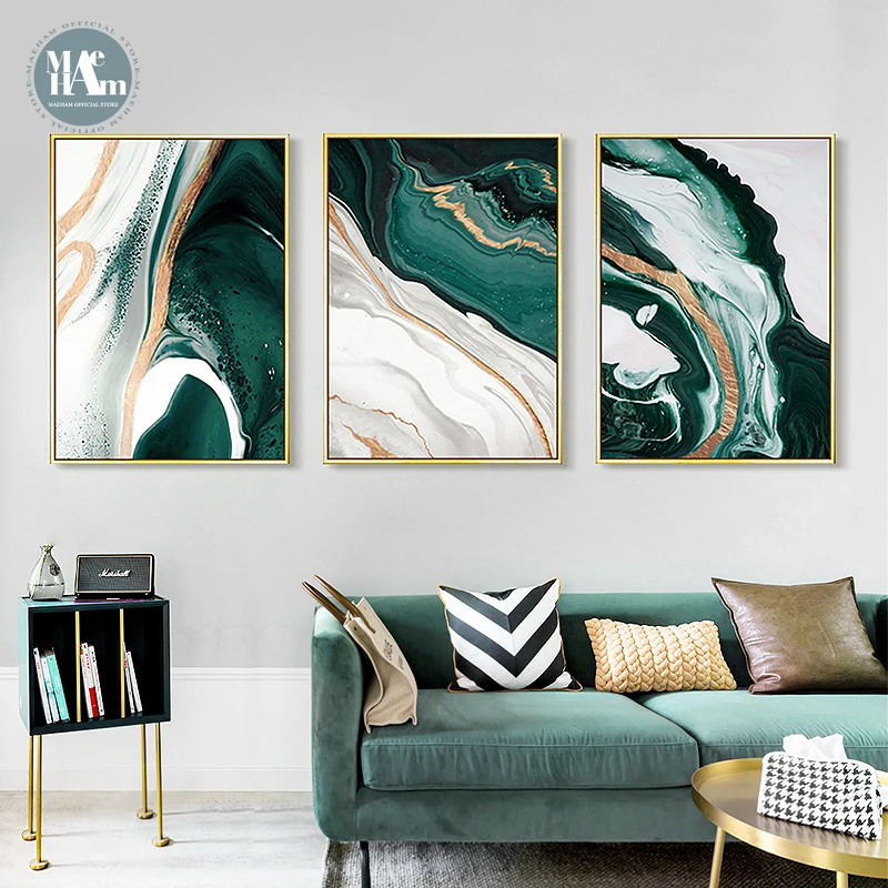 Modern Abstract Gold foil lines Canvas Art Paintings 2 Modern Abstract Gold foil lines Canvas Art Paintings 2