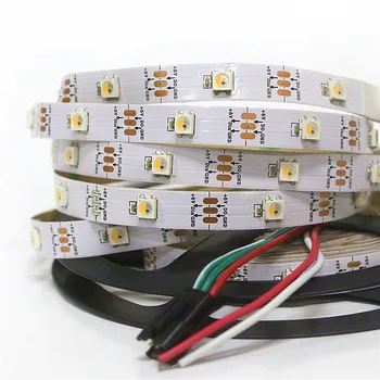 

WS2812 Upgrade Model SK6812 RGBW/WW 0.5-5m Addressable Pixel SMD 5050 LED Strip With DC5V IP30/65/67 Magic Color Effect Light