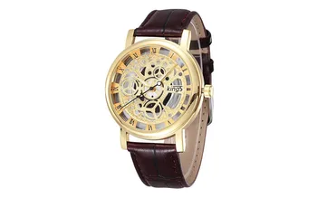 

mens watches Hot Non-Mechanical Brand Watches Hollow Fashion casual Men Women Leather Belt Quartz Watch boy girl watch
