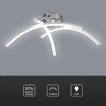 

Modern Trigeminal Shaped LED Ceiling Lamp Internal External Light Source More Colorful Living Room Chandelier Home Lighting