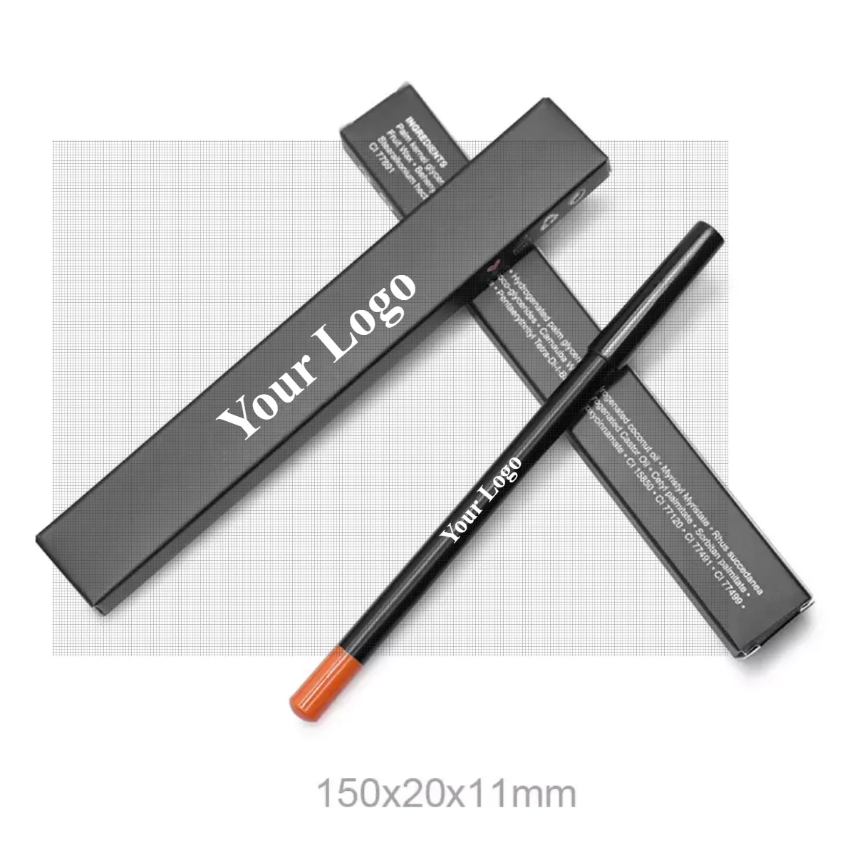 free sample custom logo lipliner pencil vegan waterproof creamy