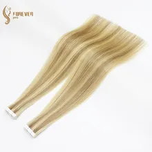 Человеческие волосы Remy на Клейкой Ленте для наращивания, цвет пианино, настоящие волосы Remy на клейкой ленте, платиновый блонд, 2 г/шт., 40 г, волосы Forever Pro
