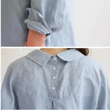 Ретро размера плюс Летние Стильные женские блузки из хлопка и льна blusas mujer белая рубашка Топы blusas camisa feminina A431