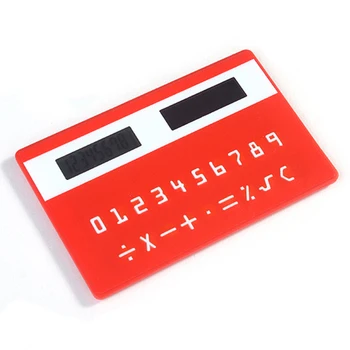 

Random Color portable Solar energy stationery card portable calculator mini handheld ultra-thin calculator