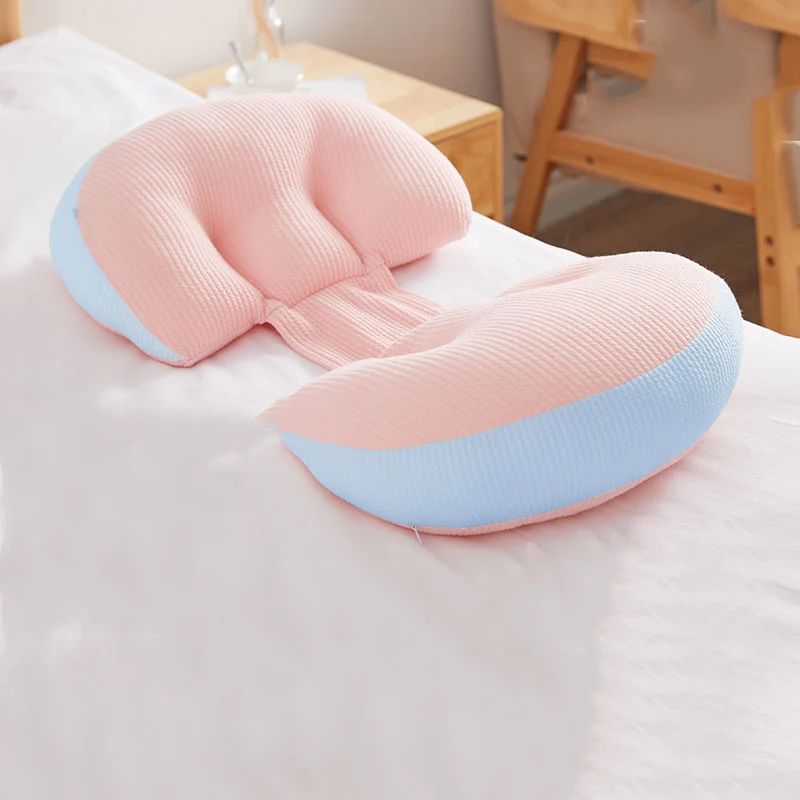 Pregnant Women Antibacterial Anti-mite Cotton Pillow U-shaped Abdominal Lift Side Sleeping Pillows Comfortable Pregnancy Product