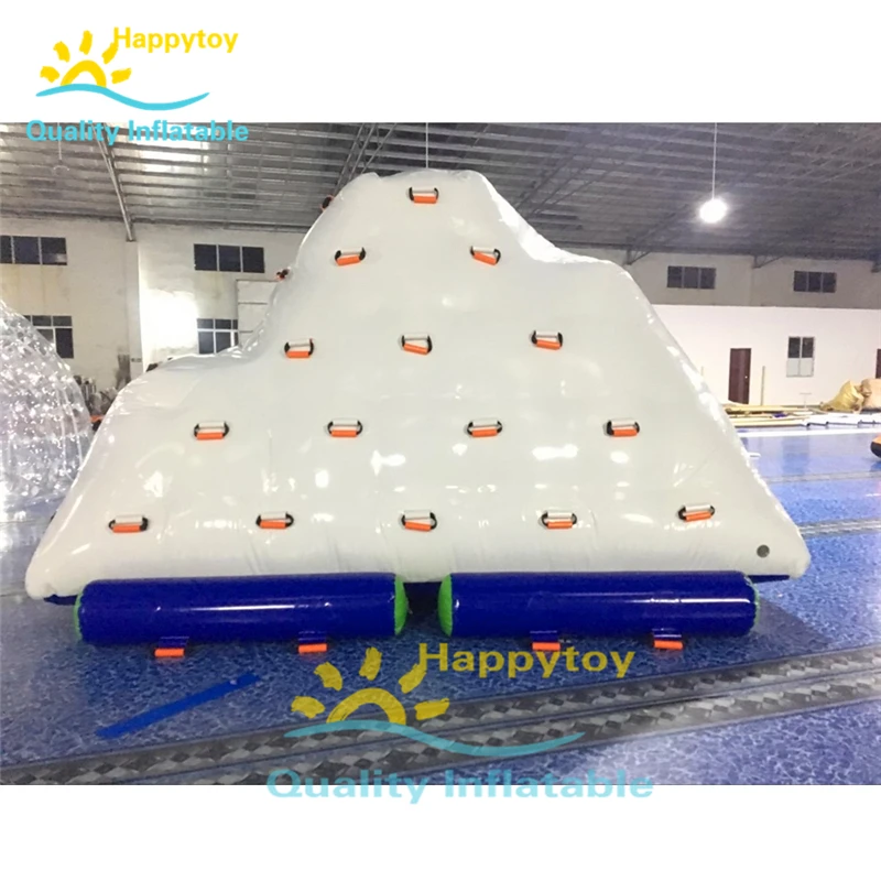 

Watert Park Toys Used Rock Climbing Wall Floating Island Inflatable Water Iceberg