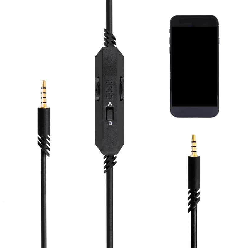 

Portable 2M Headphone Cable Audio-AUX Cable for Logitech-Astro A10 A40 A30 Headphone Cord Line