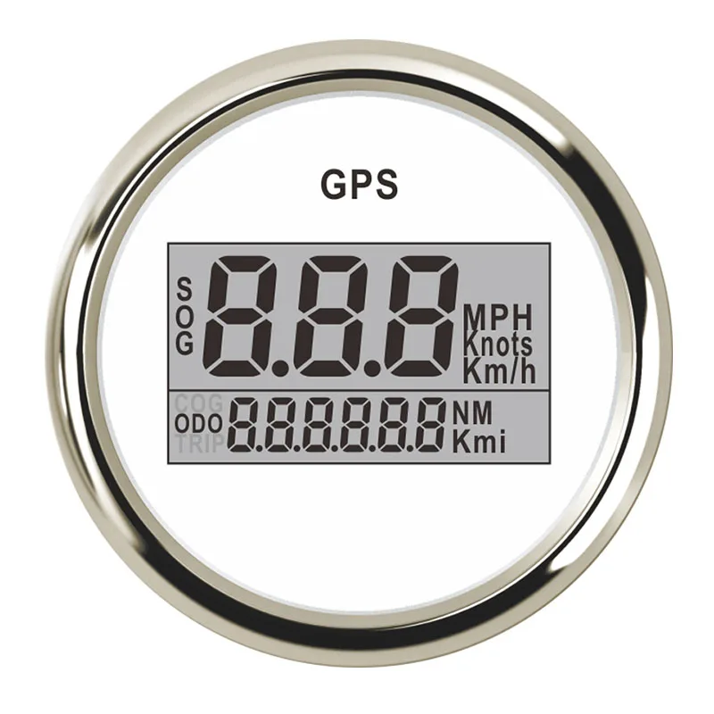 Морской мотоцикл gps Спидометр 0-999 узлов цифровая лодка Odometerfor Honda civic golf 4 52 мм автомобиль Speedo 12 В 24 В