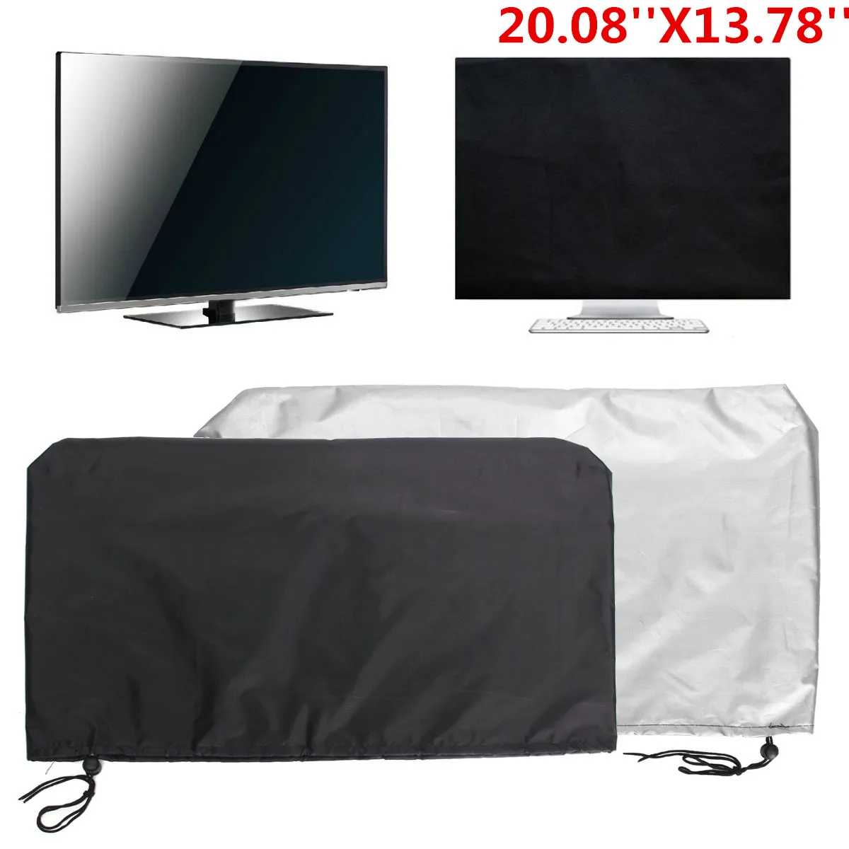 Polyester Dust Cover Protector Computer Monitor Dust Cover Silver