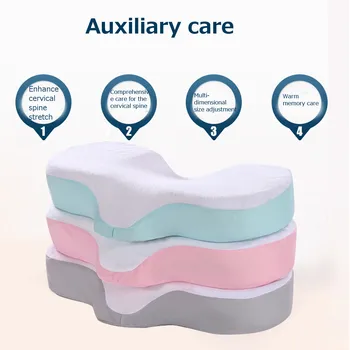 

New Memory Foam Pillow Orthopedic Sleeping Beding Pillows Butterfly Shaped Ergonomic Cervical Pillow Comfortable Neck protection