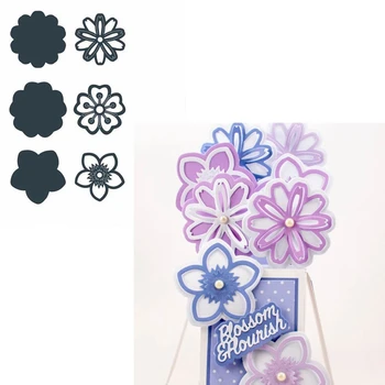 

3 Tiny Flowers Metal Cutting Dies Flower Decorations Die Cut For Card Making DIY Decoration New 2019 Embossed Crafts Cards