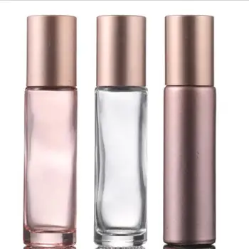 

1/5Pcs 10ml Glass Essential Oil Roller Bottles with Glass Roller Balls Aromatherapy Perfumes Lip Balms Roll On Bottles Travel