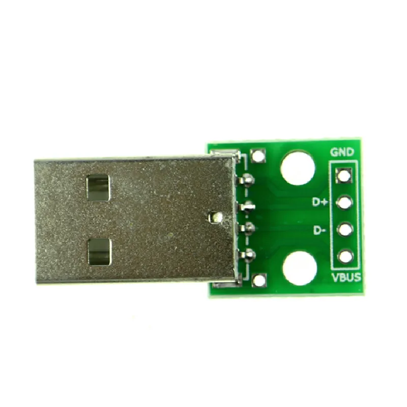 Usb штекер для Dip 2 54 мм встроенный 4P встроенного адаптера плата была припаяна