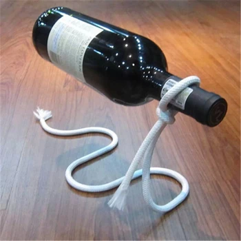 

Magic Metal Hanging Suspension Chain Wine Racks European Retro Creative Handmade Restaurant Bar Stand Bracket Display Stand