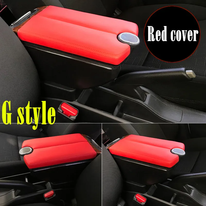 Подлокотник для Mazda 2/Demio двойная дверь открывается 7usb консоль хранения