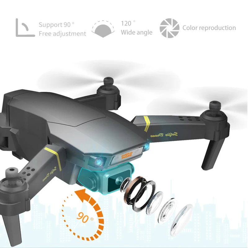 Глобальный Дрон GD89 4K Квадрокоптер Радиоуправляемый вертолет WIFI FPV складной