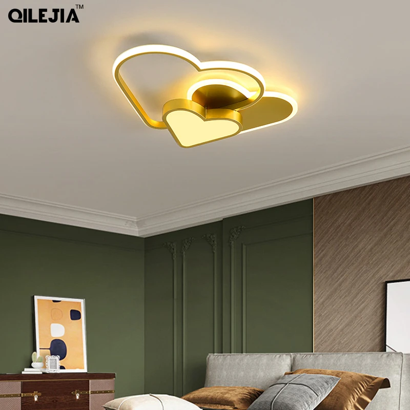 Gold Modern LED Chandeliers For Living Room Bedroom Interior Chandelier Luster Lighting Fixture Lamps AC110-265V | Лампы и освещение