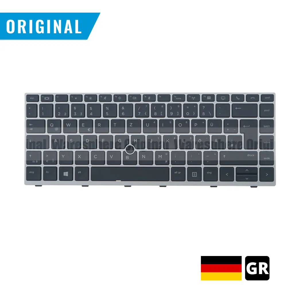  New Original GR Backlit Keyboard for HP EliteBook 840 G5 with Mouse Point German Layout