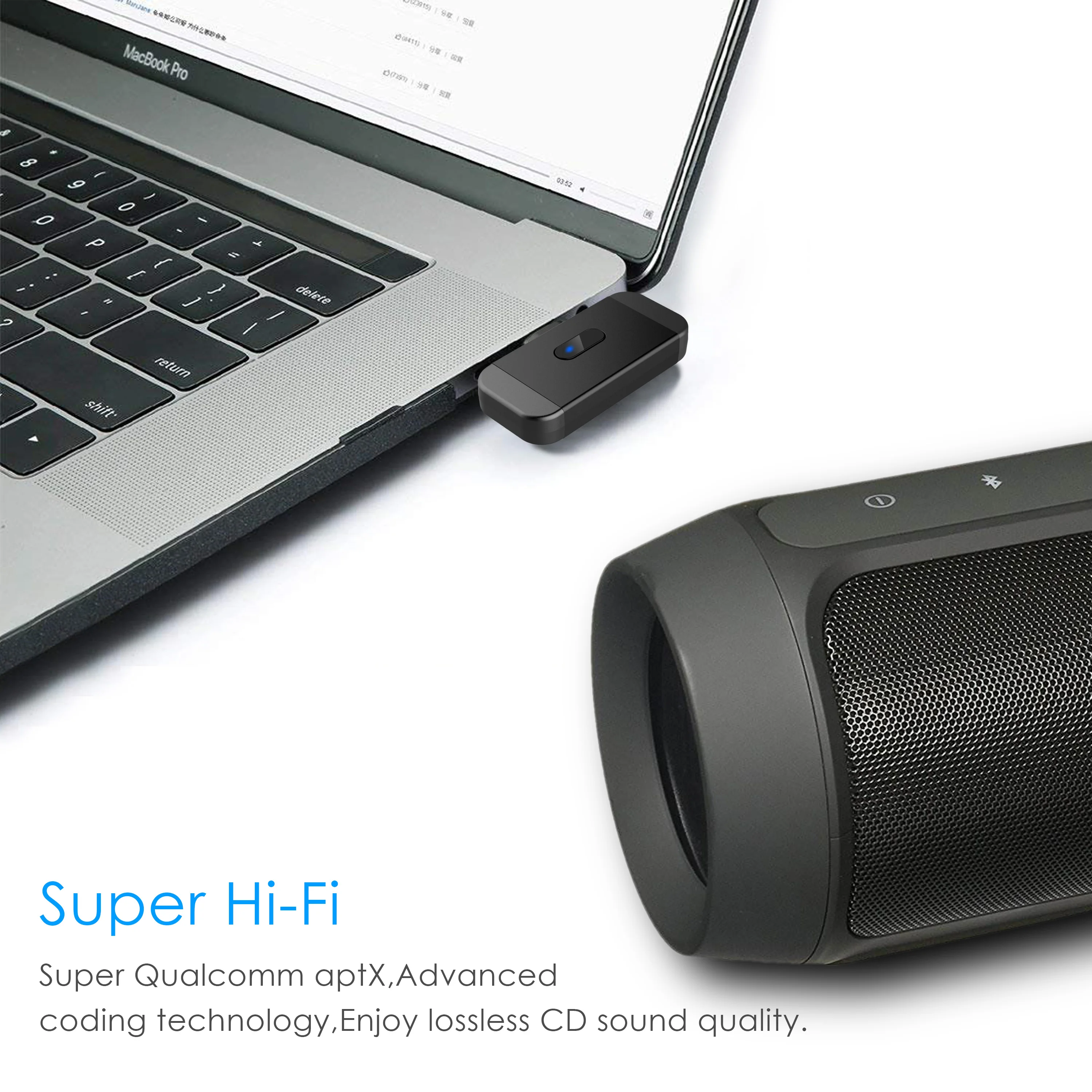 Bluetooth 5 0 AptX LL Low Latency USB Type C Audio Transmitter Wireless Adapter For Macbook Nintendo Switch PC Gaming Headphone