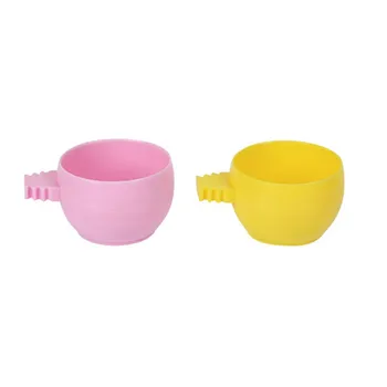 

Bird Feeder For Hamster Feeder Round Food Box Guinea Pigs Squirrel Pets Thickened Ceramic Feeding Bowl Color Random