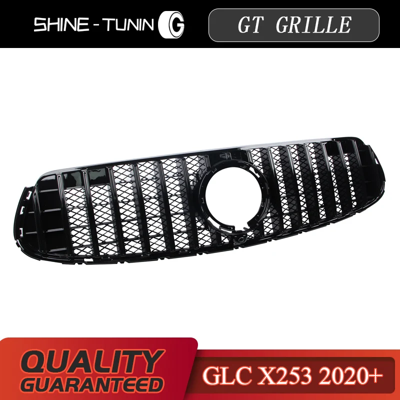 Подходит для GlC Class W253 GTR GT R X253 GLC200 GLC250 GLC300 GLC450 GLC63 решетка без центрального логотипа - Цвет: Black B