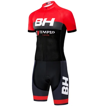

2020 BH TEAM cycling skinsuit short sleeve cycling jersey summer outdoor skinsuits bicycle triathlon suit men one piece bodysuit