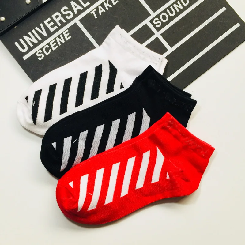 3 Pairs Lot Mixed Color Man Boy Cotton Ankle Socks Striped Sporting Baseball Summer Casual Athletic | Мужская одежда