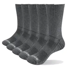 YUEDGE Männer Dicken Atmungs Baumwolle Kissen Crew Outdoor Sport Wandern Trekking Socken Arbeit Boot Socken Für Männer 38-47 EU