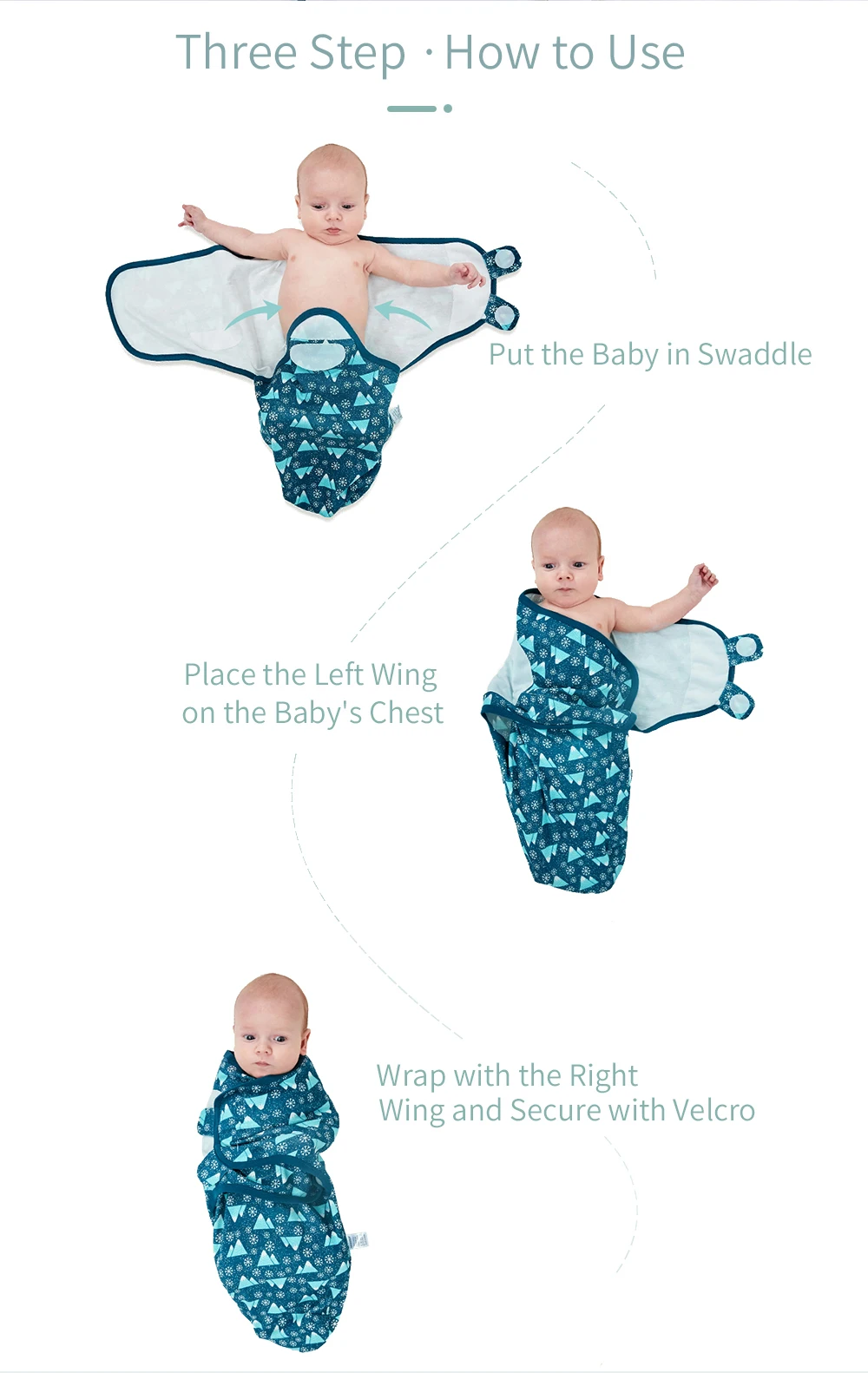 velcro swaddle wrap