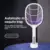 Электрический Москит USB Перезаряжаемый Bug Zapper Summer Fly Swatter Trap Home Insect Racket Фиолетовый светодиодный Свет Matador De Mosquito