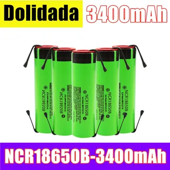 

18650B-100% original NCR18650B 3.7V 3400mAh 18650 rechargeable lithium battery for 18650 battery + DIY nickel piece