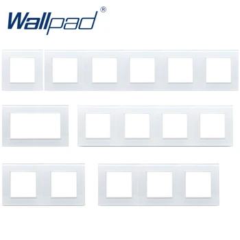 

Wallpad Luxury Tempered Glass Panel Black and White Hotel Frame Vertical and Horizon Design 1 2 3 4 5 Panel Only