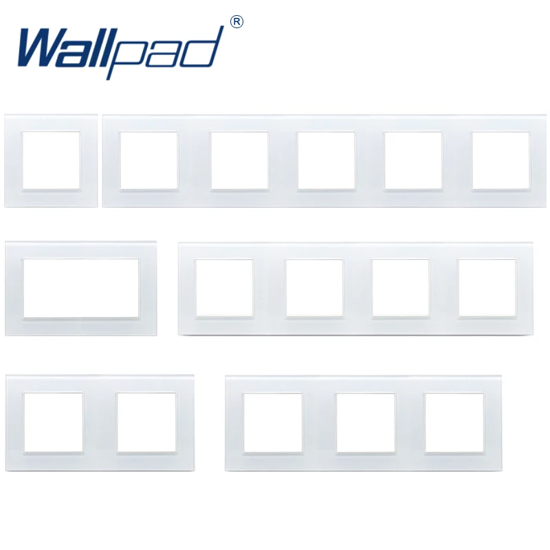 Wallpad роскошные панели из закаленного стекла черно белая рамка для отеля