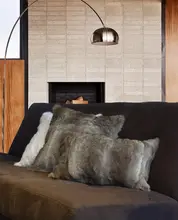 Housse de coussin en vraie fourrure de lapin, taie d'oreiller de luxe en peau d'animal, fabriquée à la main