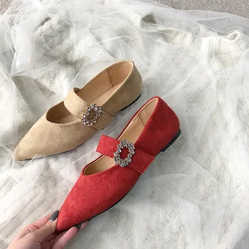 

Crystal Summer Shoes Ladies Shallow Mouth Female Footwear Pointed Toe Soft Women Casual Sneaker Women's Moccasins Rhinestone